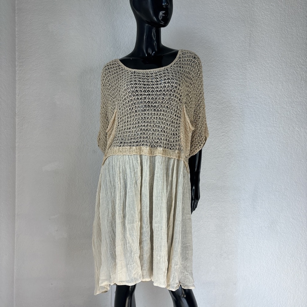 Mes Demoiselles Beige Knit Top